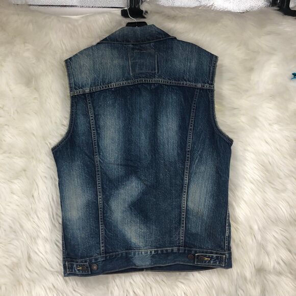 Levi’s Rugged Streetwear Grungecore Denim Vest, Outerwear, 90s-Y2K  SZ L - Picture 8 of 10